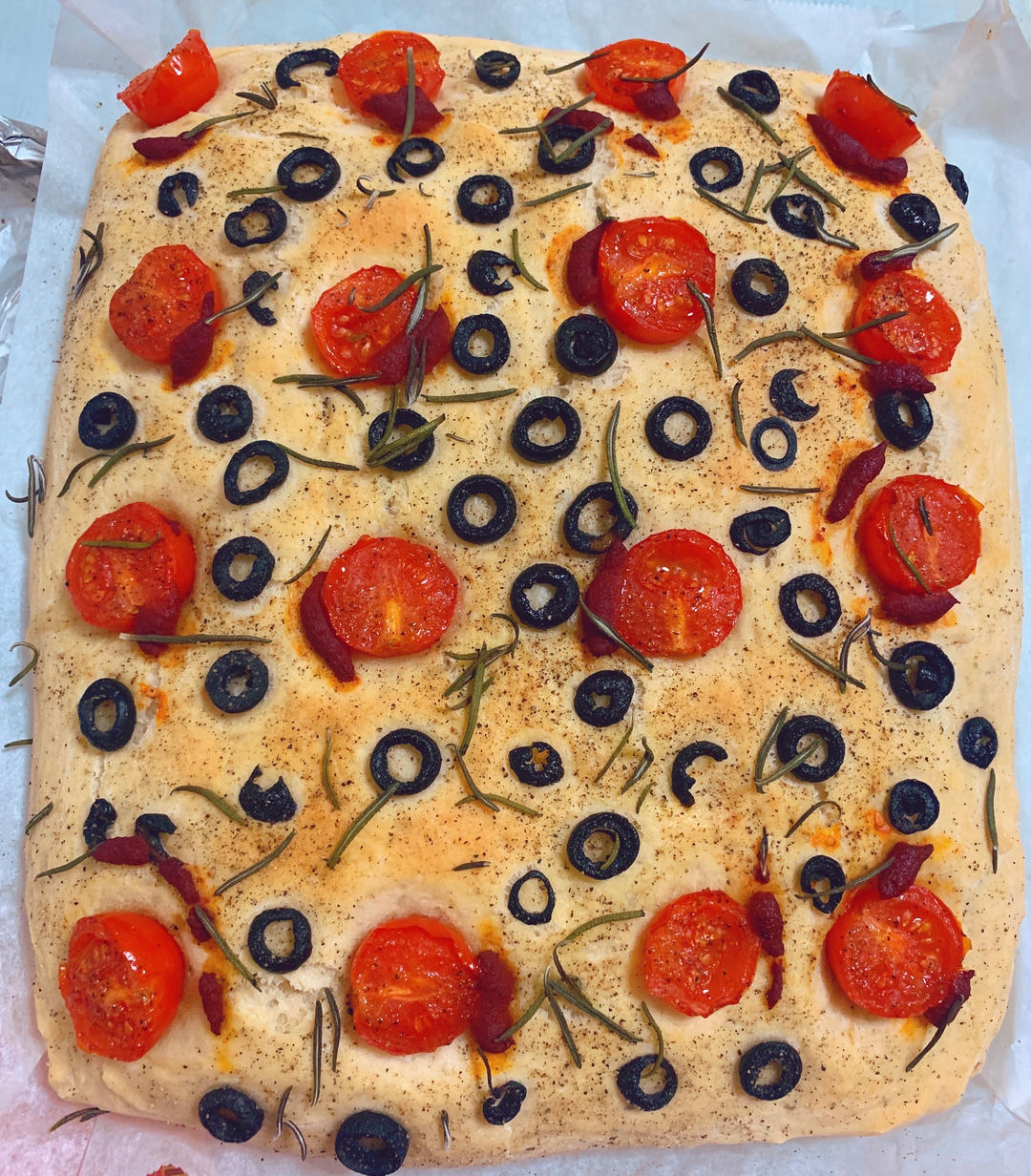 【终极烹饪课程】橄榄番茄迷迭香佛卡夏