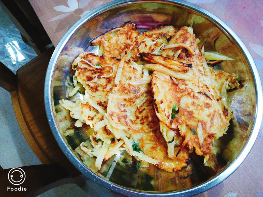 土豆丝鸡蛋饼