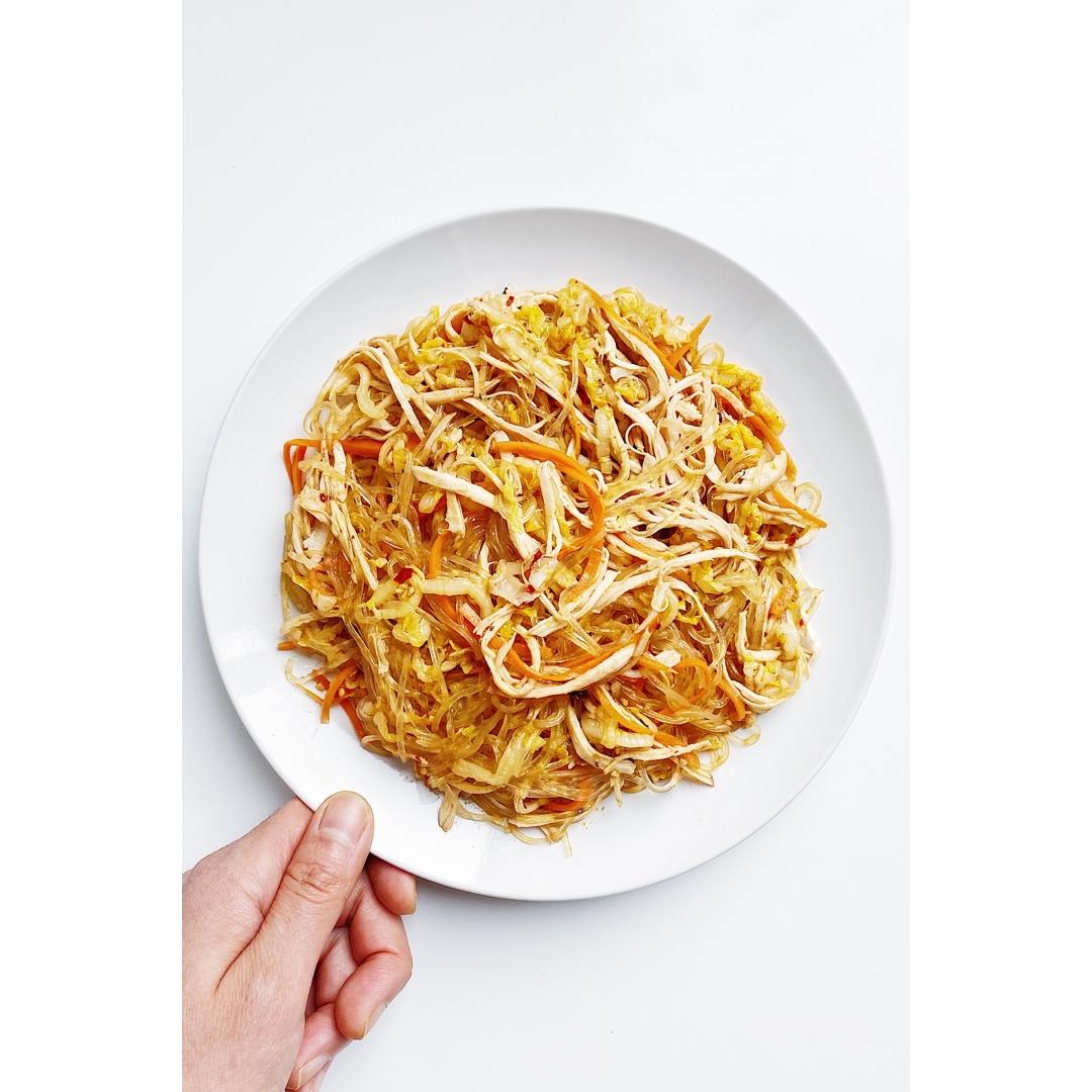 减脂健身｜凉拌手撕鸡丝（香辣&麻油版）