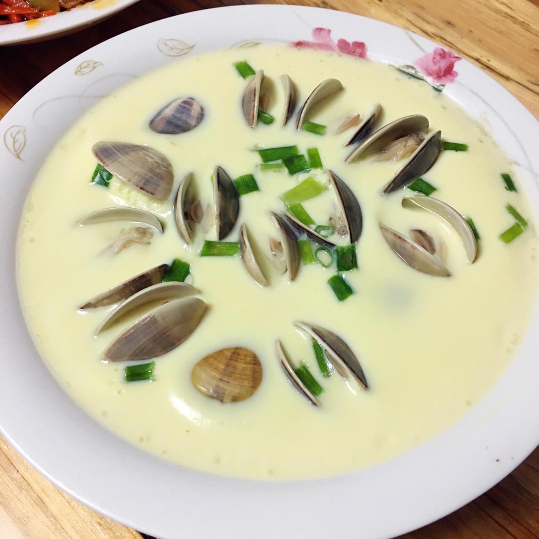 超滑嫩的蛤蜊炖蛋