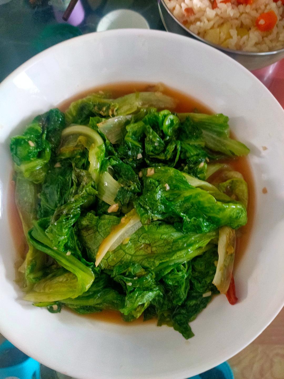 小炒生菜太好吃