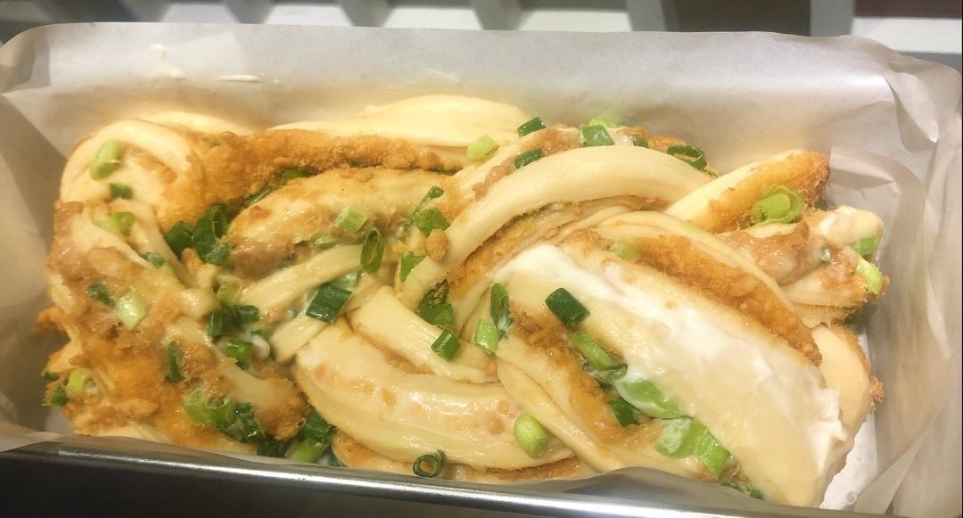 香葱肉松手撕吐司