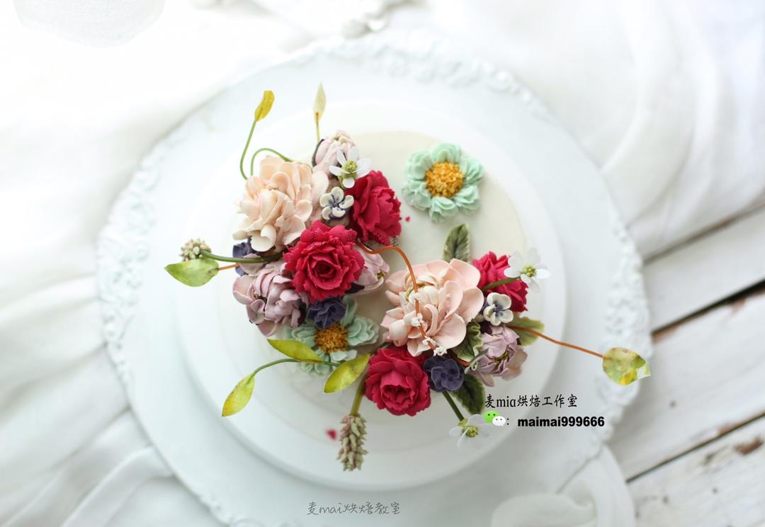 韩式裱花蛋糕