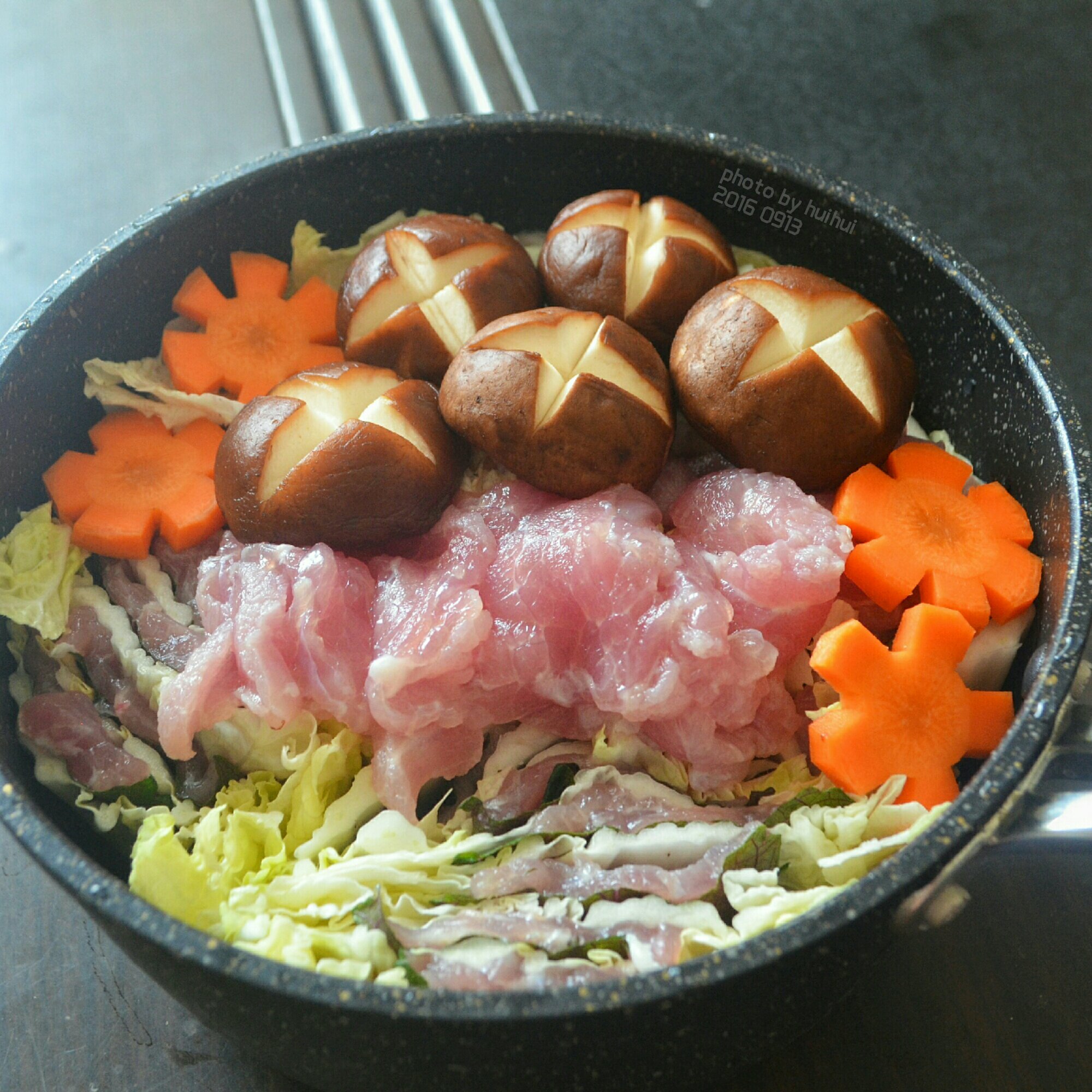 猪肉白菜千层锅的做法