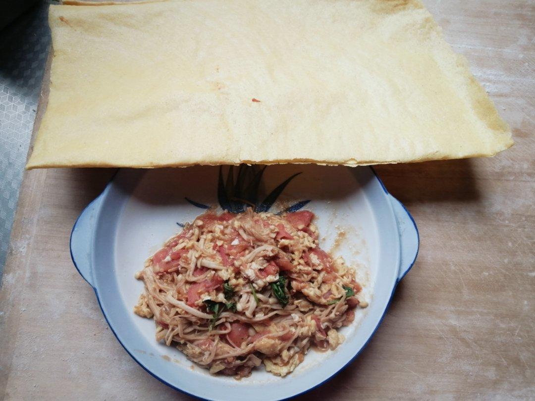 西红柿金针菇炒鸡蛋