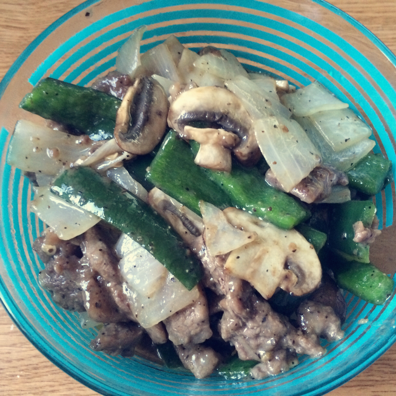黑椒蘑菇肉片