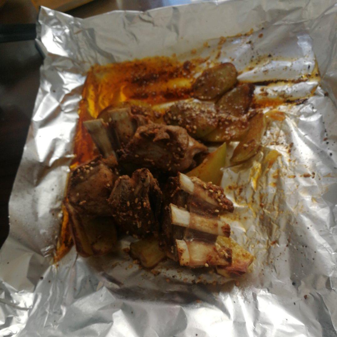 地道蒙餐：烤羊排(家用烤箱版)