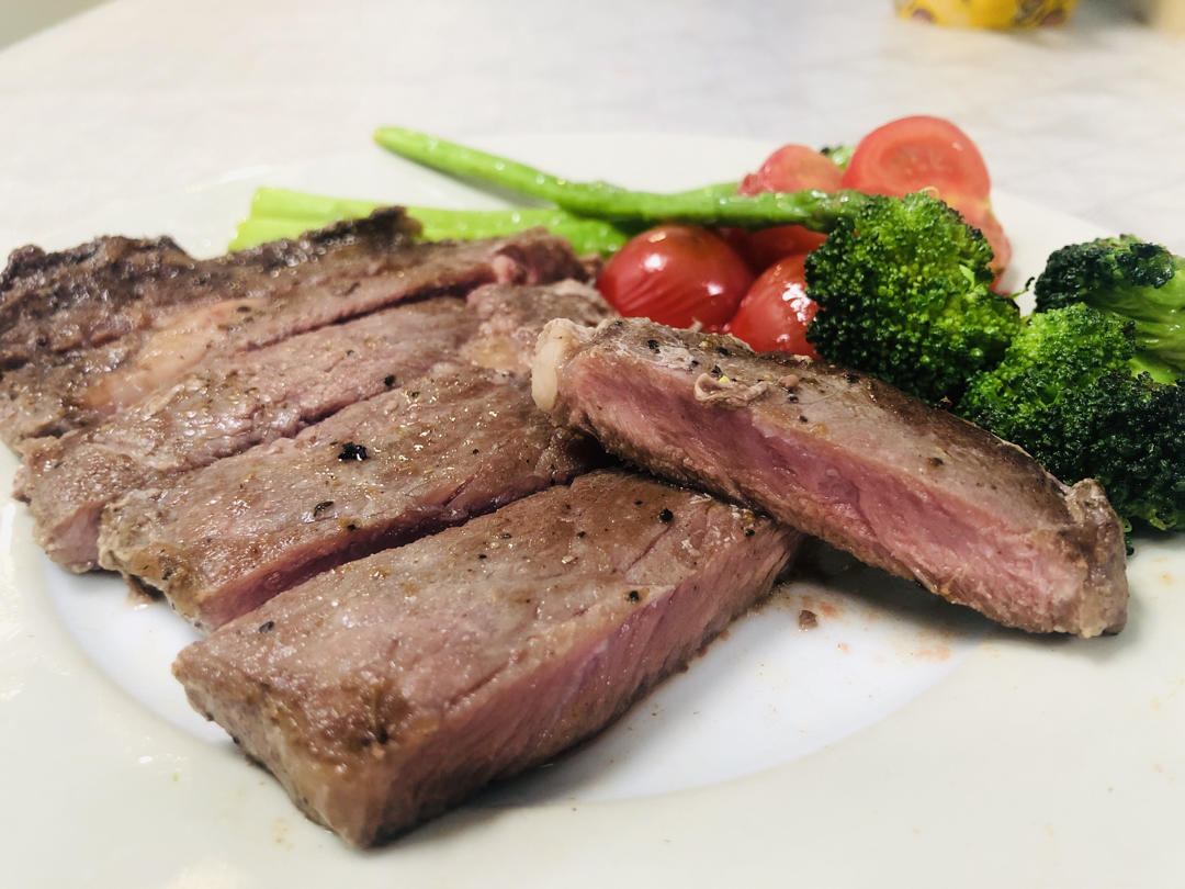 乔一joy做的香煎眼肉牛排薄款