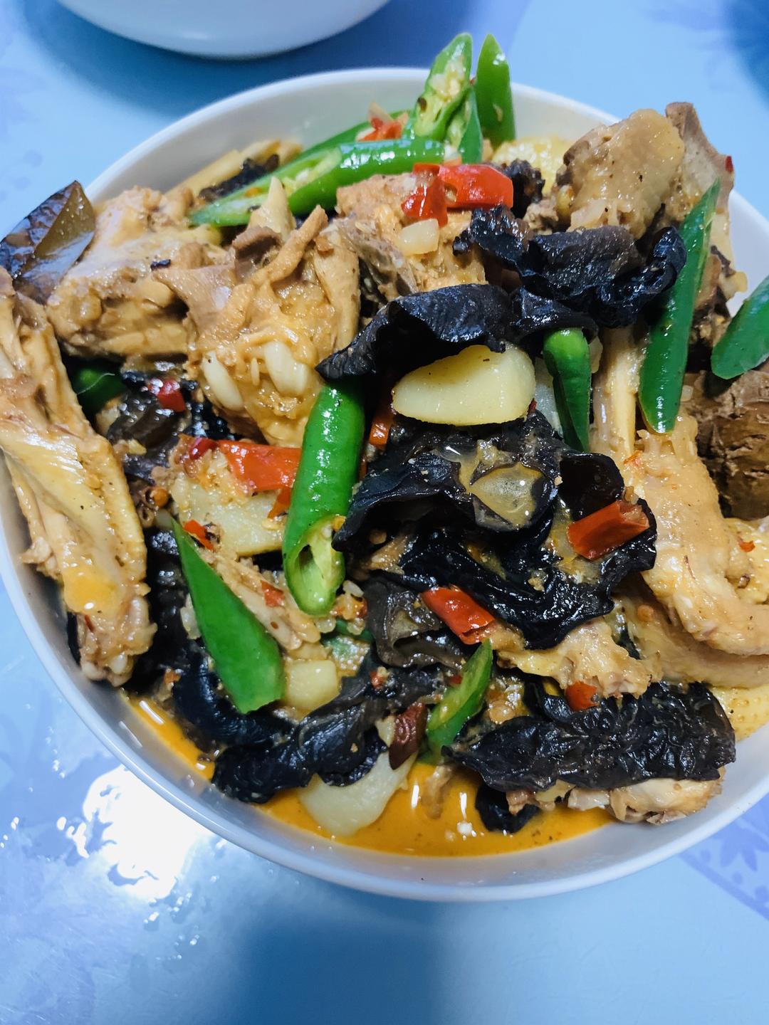 新疆大盘鸡（红烧大公鸡