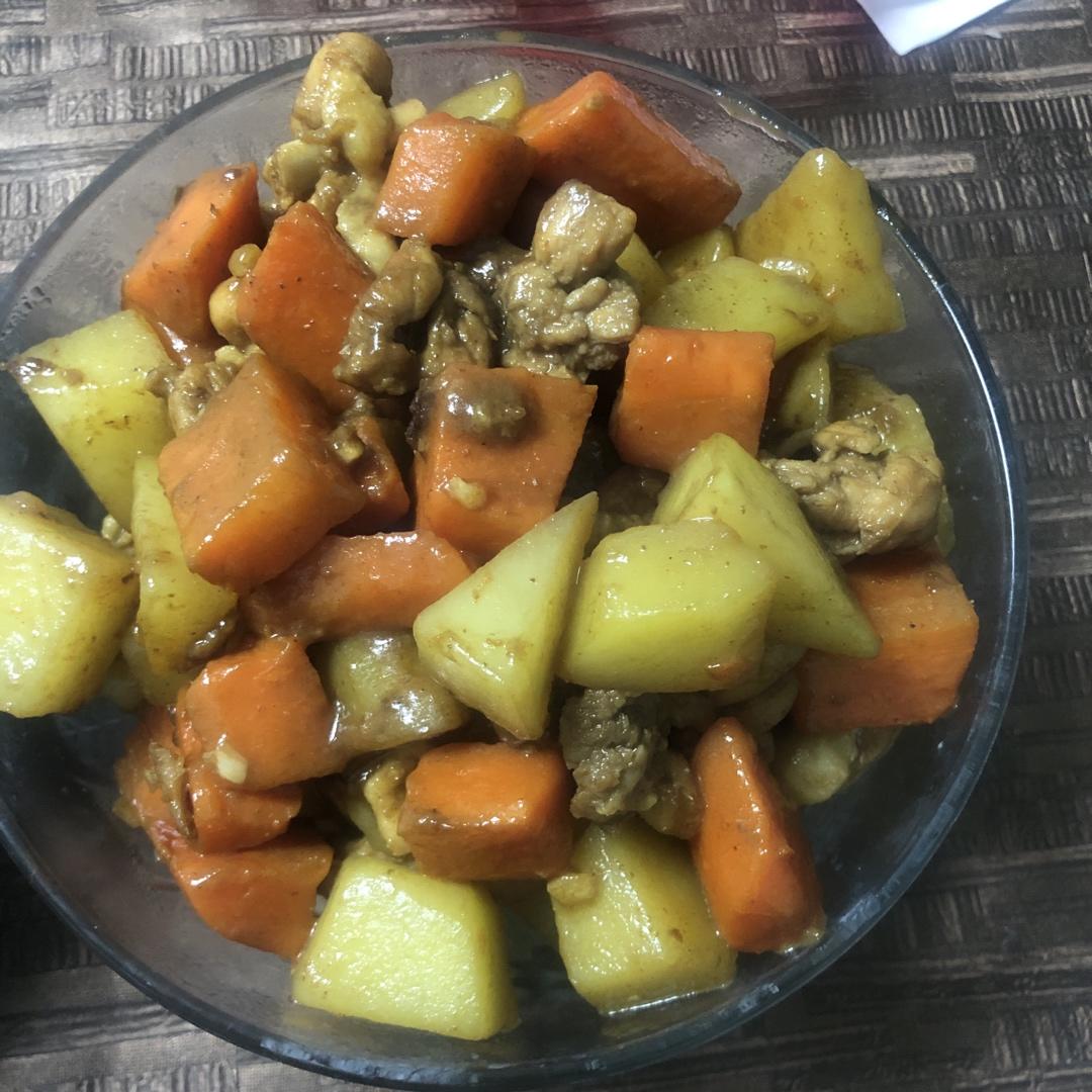 鸡肉盖浇饭