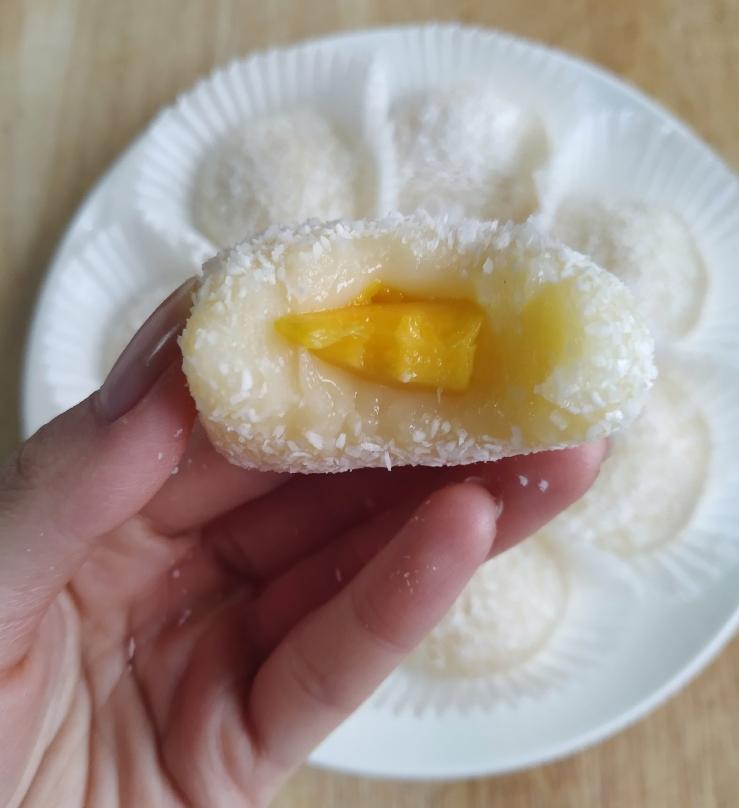 芒果糯米糍的做法