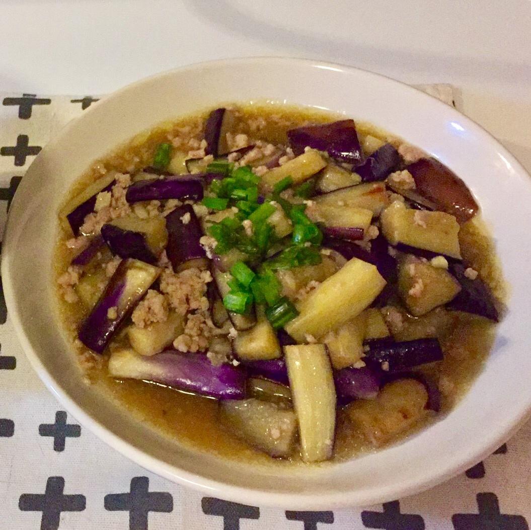 红烧肉沫茄子
