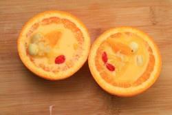 橙香蛋羹的做法 步骤3