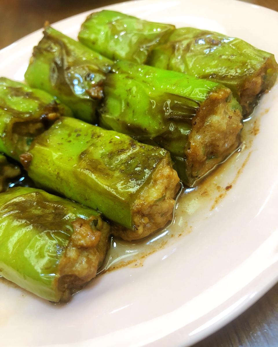 下饭菜肴--青椒酿肉