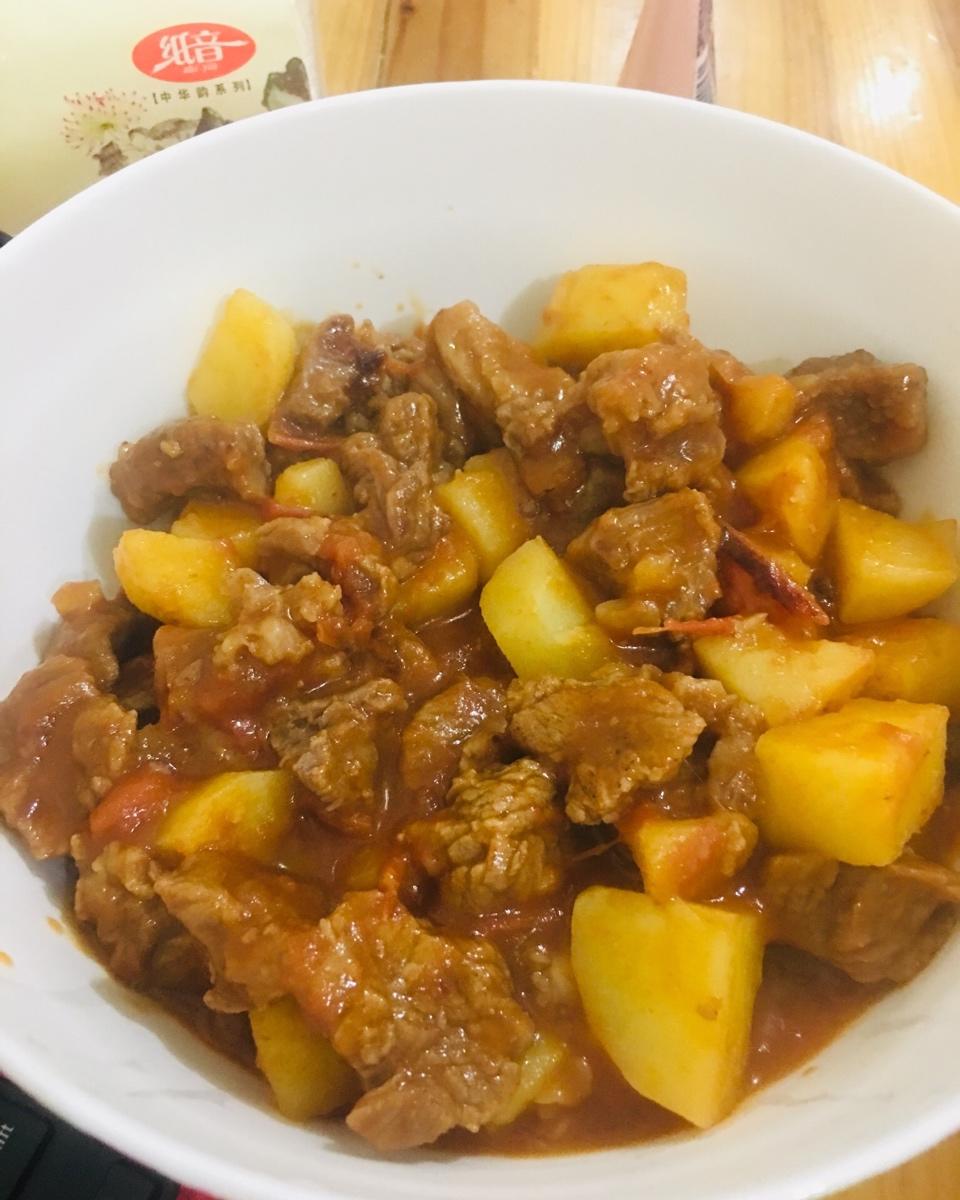 酒香番茄土豆炖牛肉