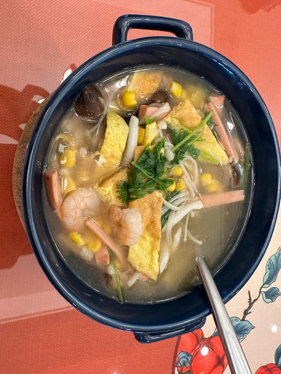 低卡减脂餐~三鲜菌菇汤