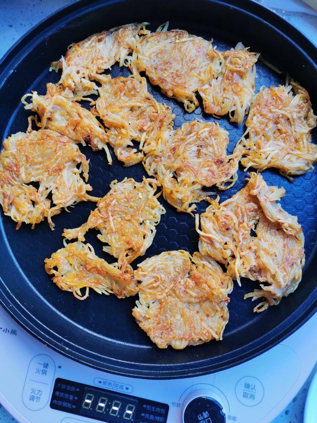 孜然土豆丝饼[电饼铛版]