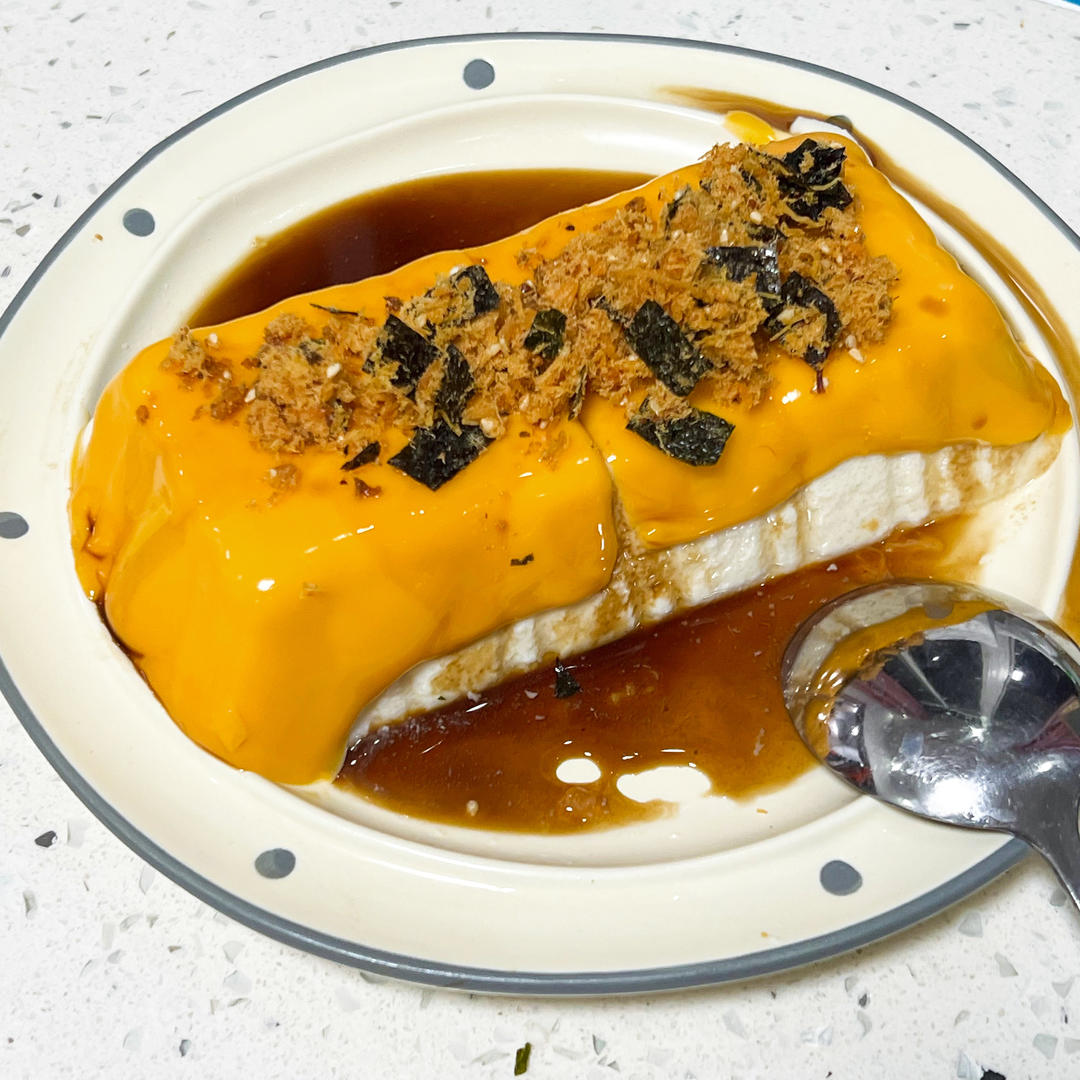 2分钟搞定‼️和风芝士豆腐 普通豆腐变身高级日料（微波炉版）