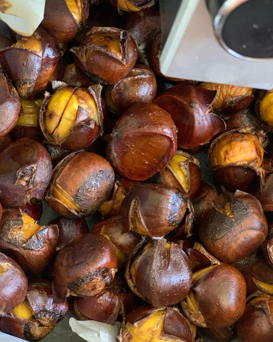 （超好剥壳！）空气炸锅蜂蜜板栗——美味停不下来