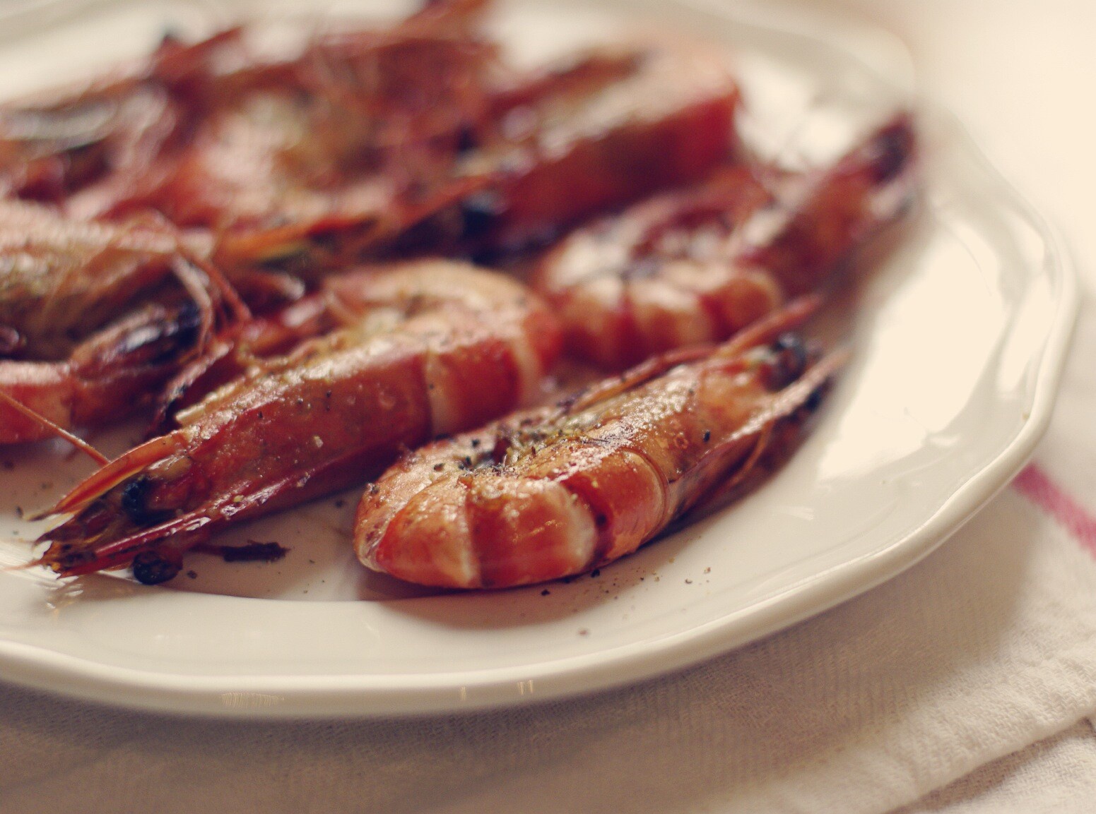 海盐黑椒煎大虾