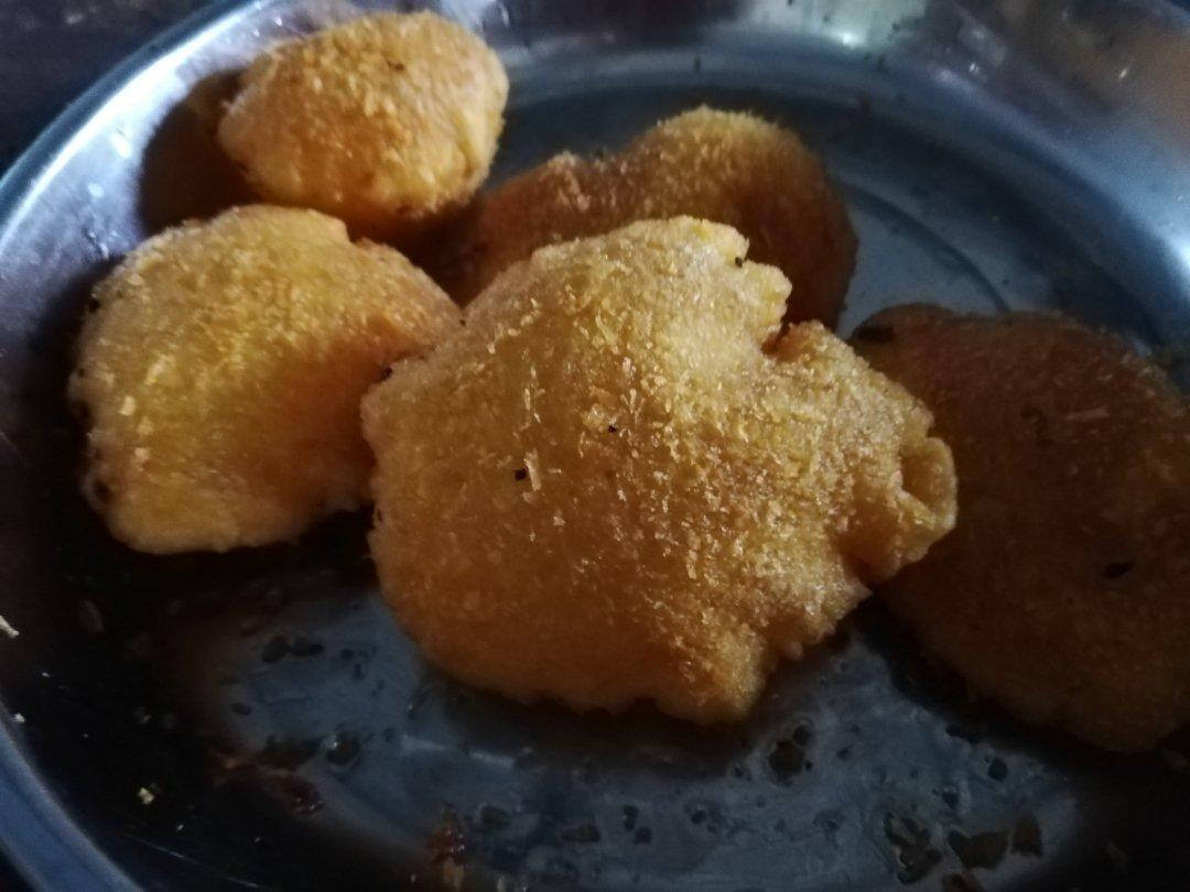 裹了面包糠的南瓜饼·速成