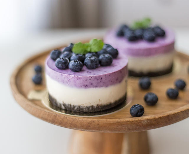超简单蓝莓冻芝士蛋糕的做法