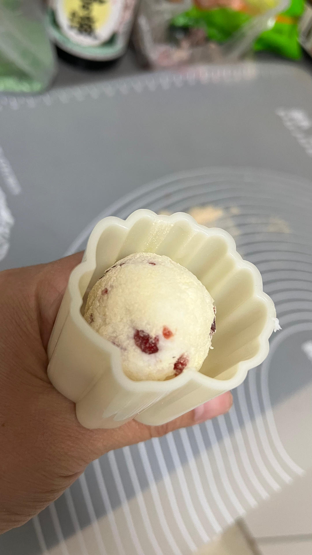 不加糖的山药糕（添加蔓越莓/葡萄干）