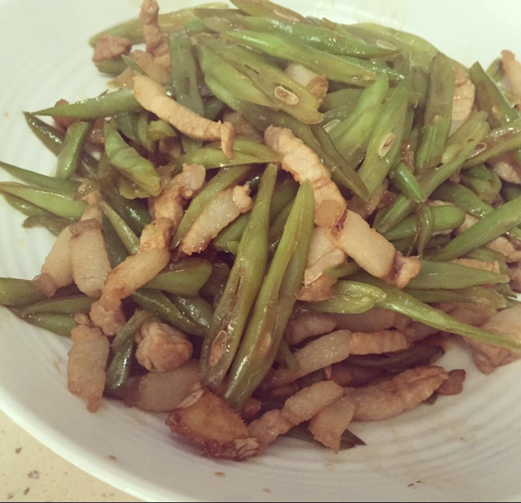 豆角炒肉