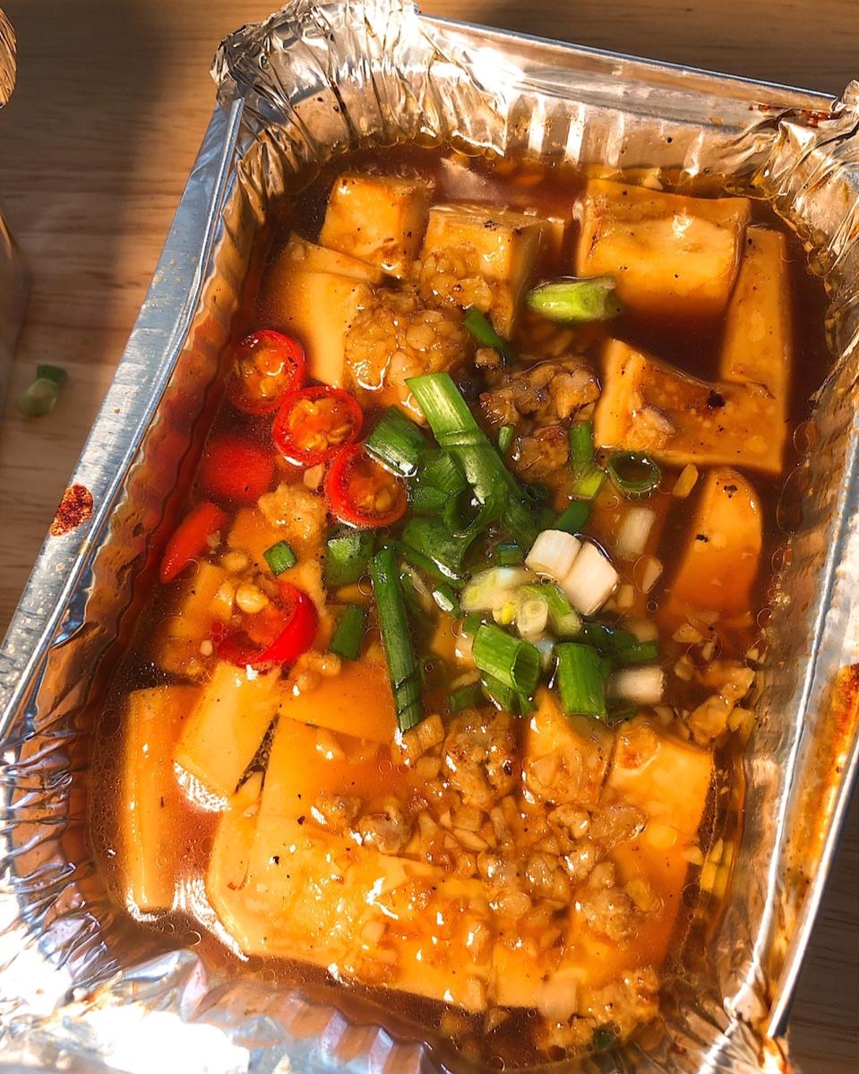 烧烤摊的招牌———锡纸烤豆腐