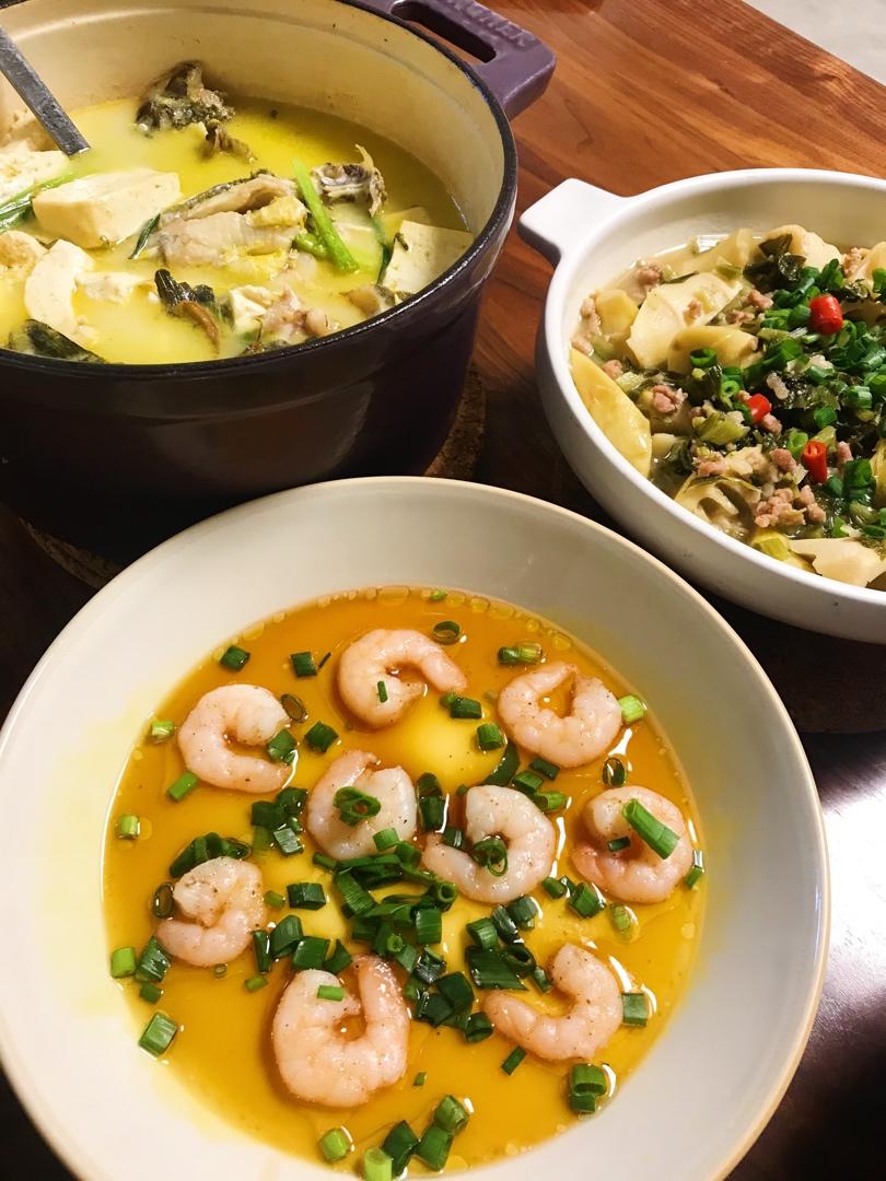 滑嫩的虾仁蛋羹