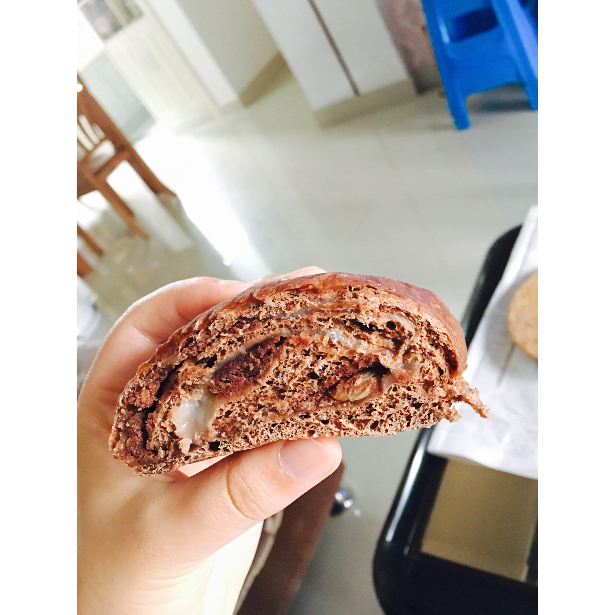 全麦可可奶酪软欧包