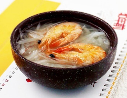虾干萝卜丝汤