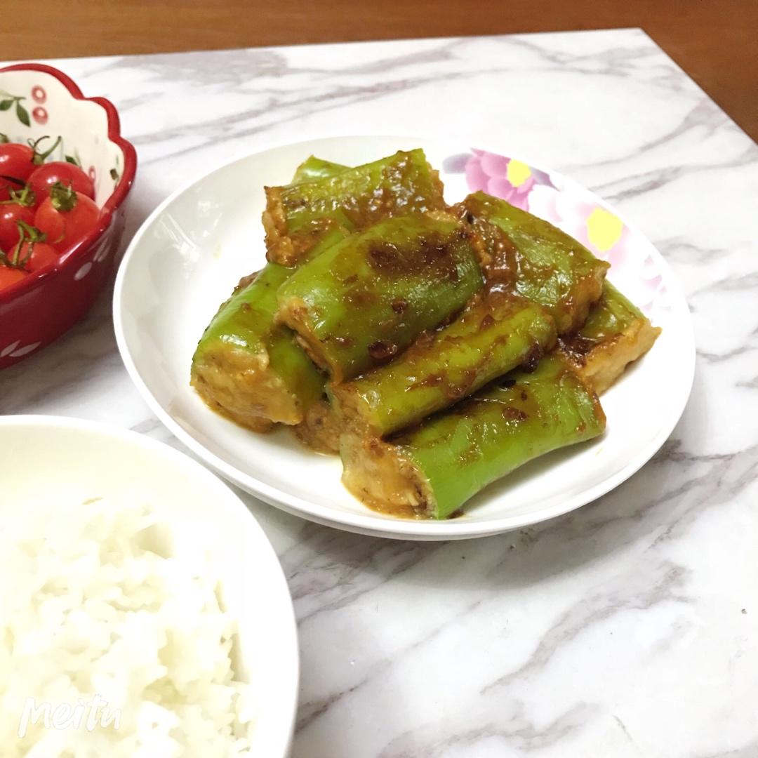 销魂青椒酿肉【超级下饭】