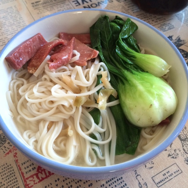 金华火腿青菜面
