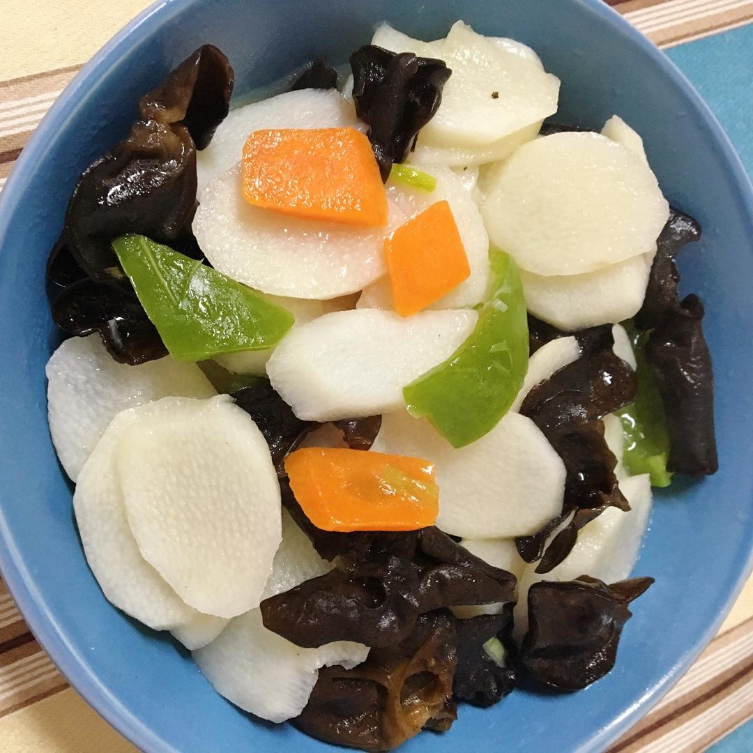清炒山药木耳