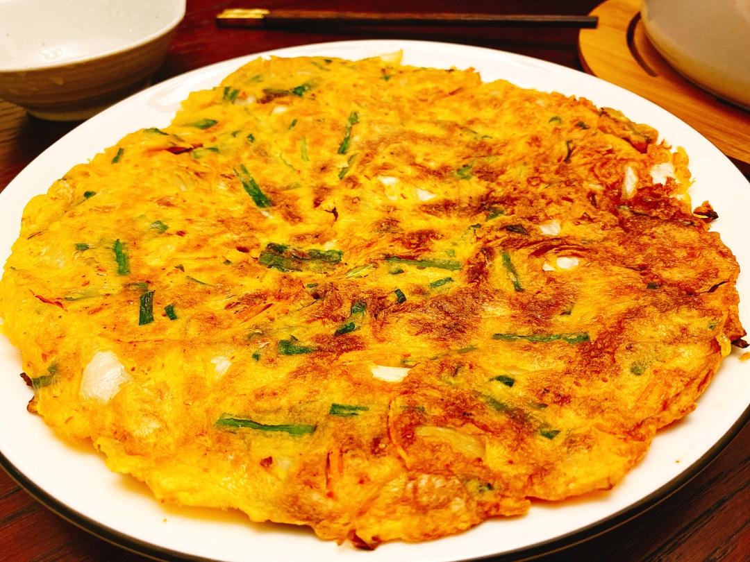 十五分钟的快手泡菜饼