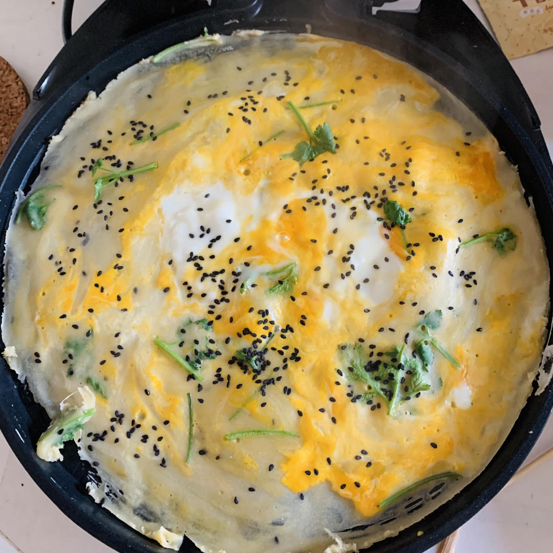 用电饼铛做美味煎饼果子