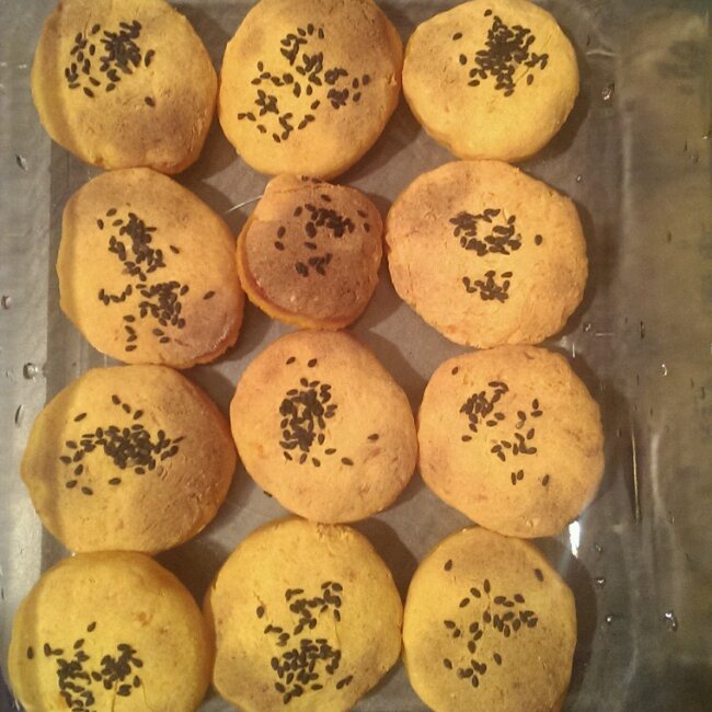 史上最简单烤南瓜饼