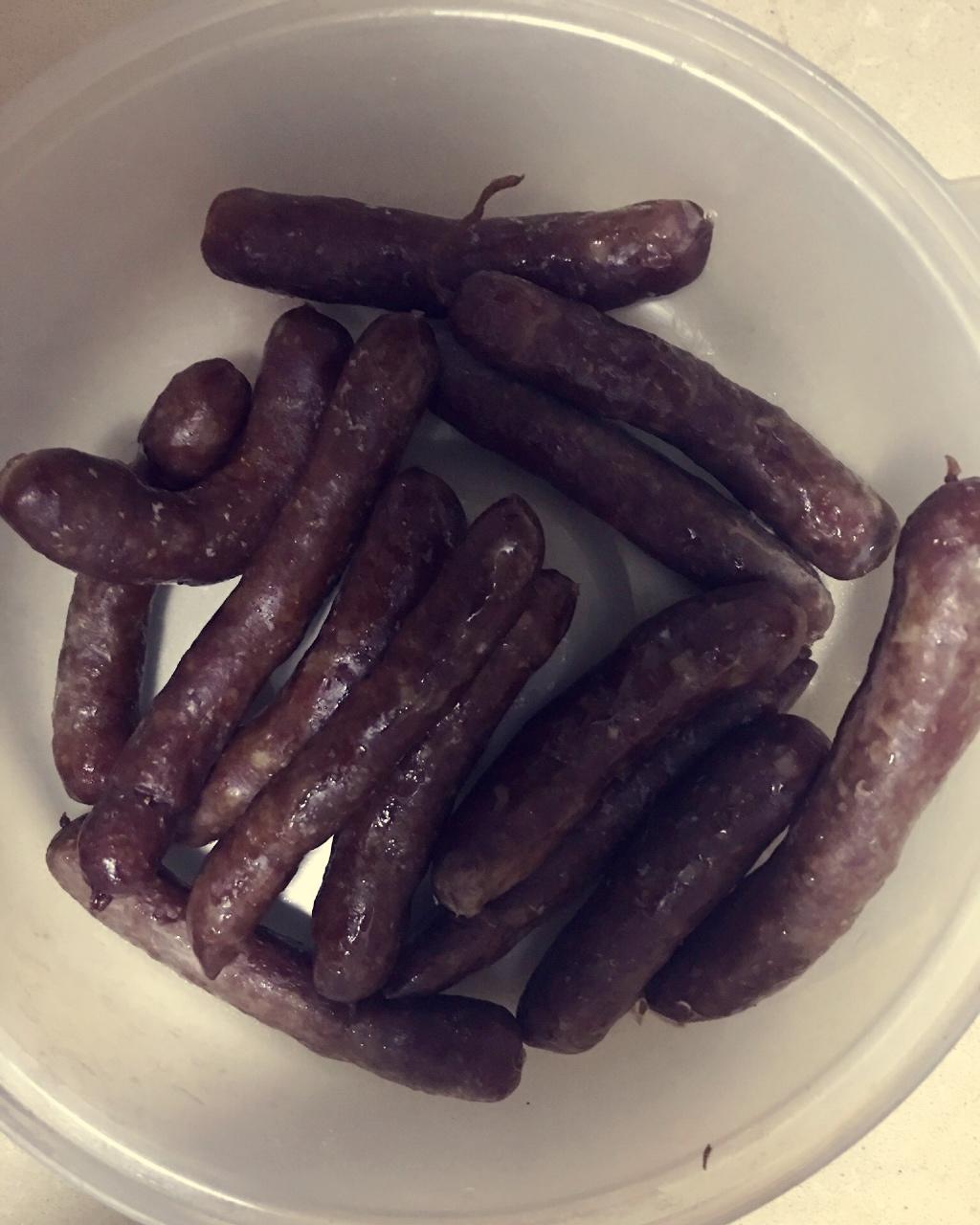 心形圈886做的脆皮牛肉肠