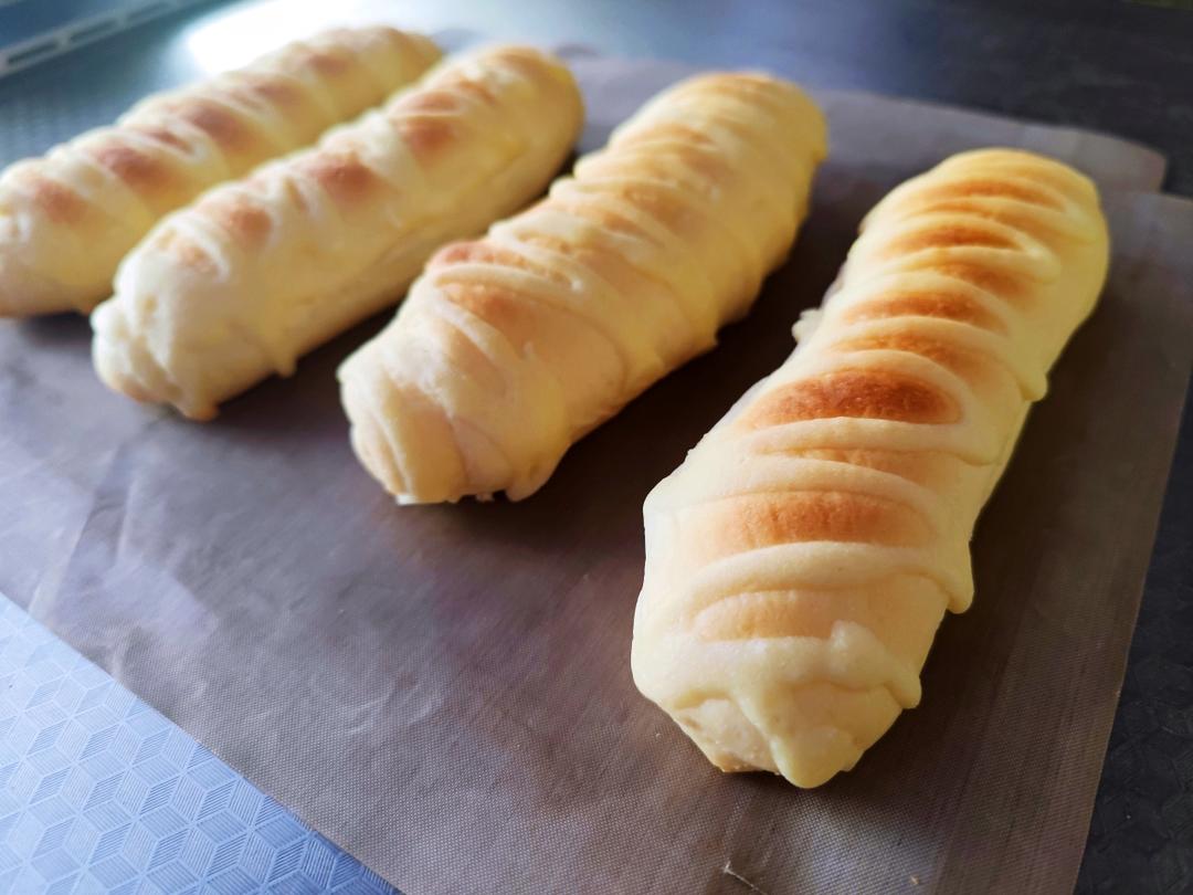 墨西哥毛毛虫面包-卡士达馅（100%中种冷藏）