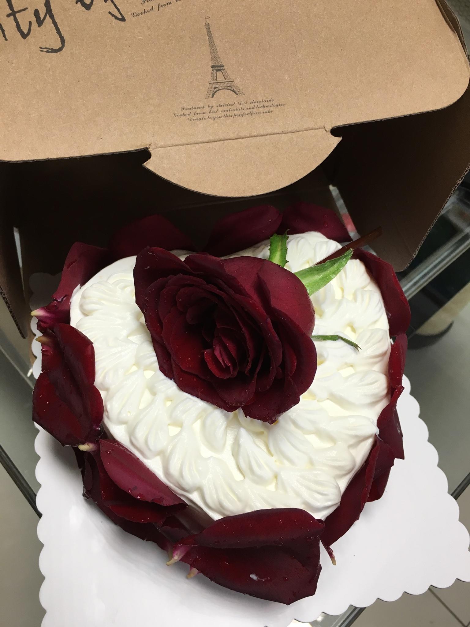 玫瑰花蛋糕的做法