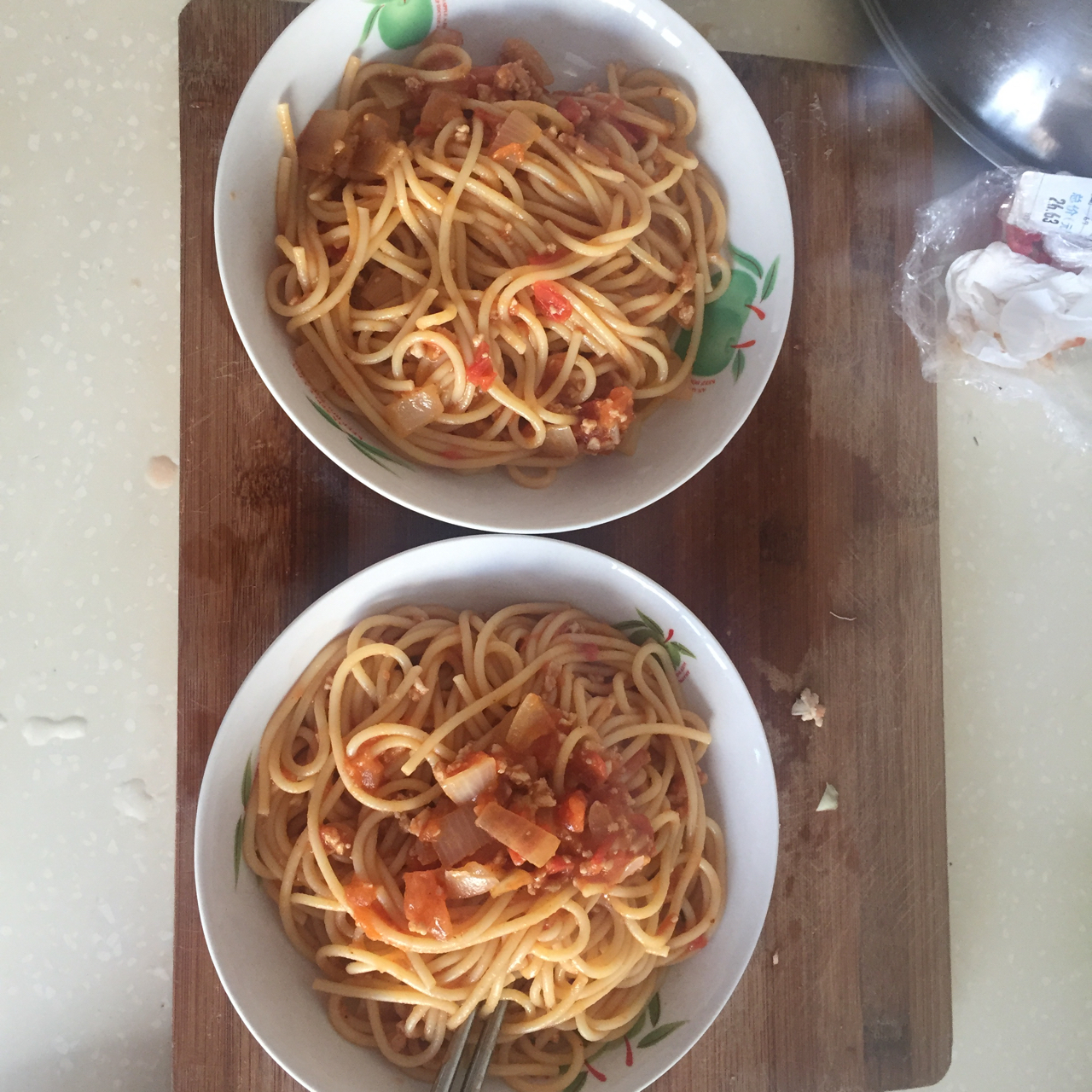 番茄肉酱意大利面