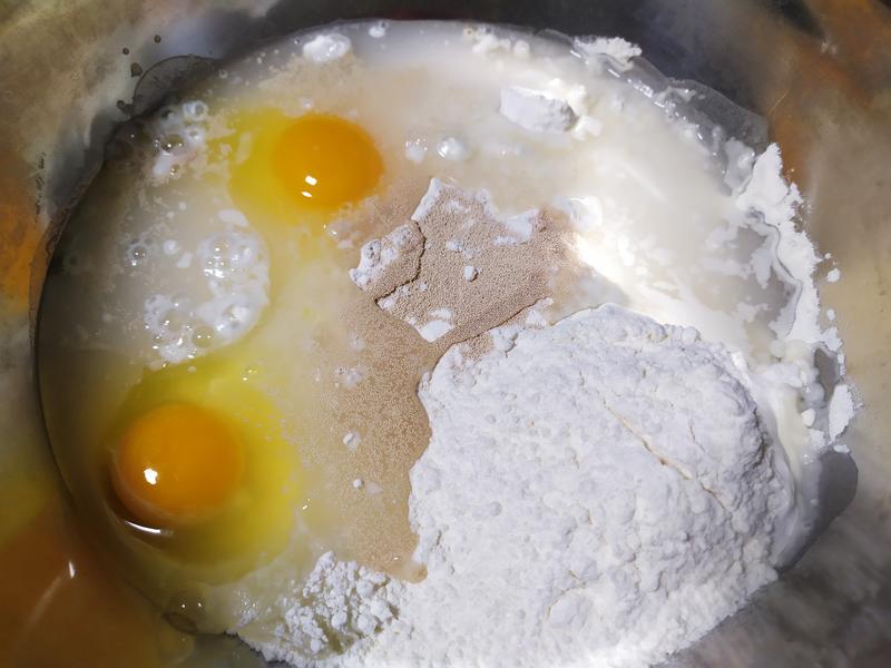 纯奶手撕吐司的做法 步骤1