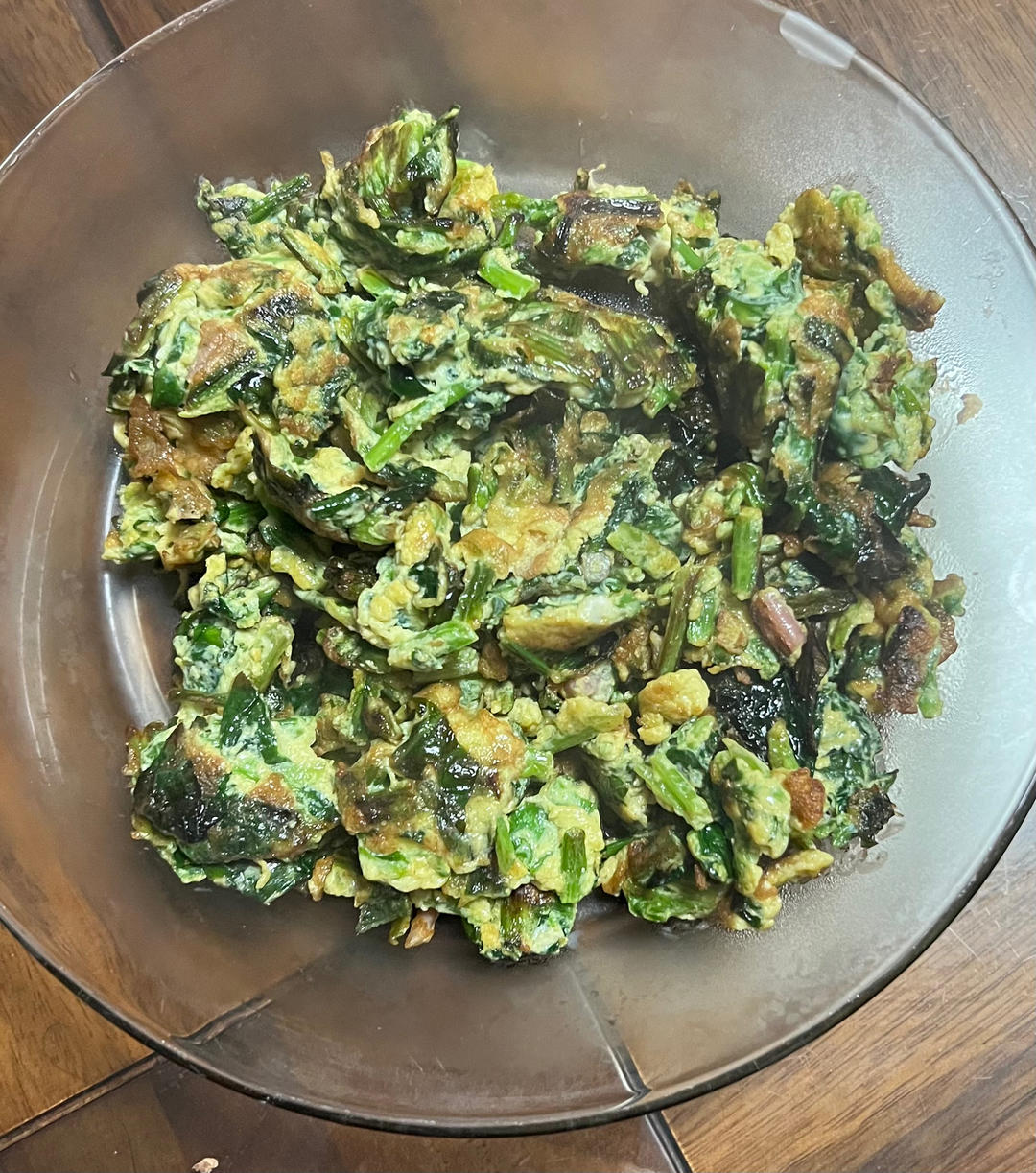 菠菜炒鸡蛋