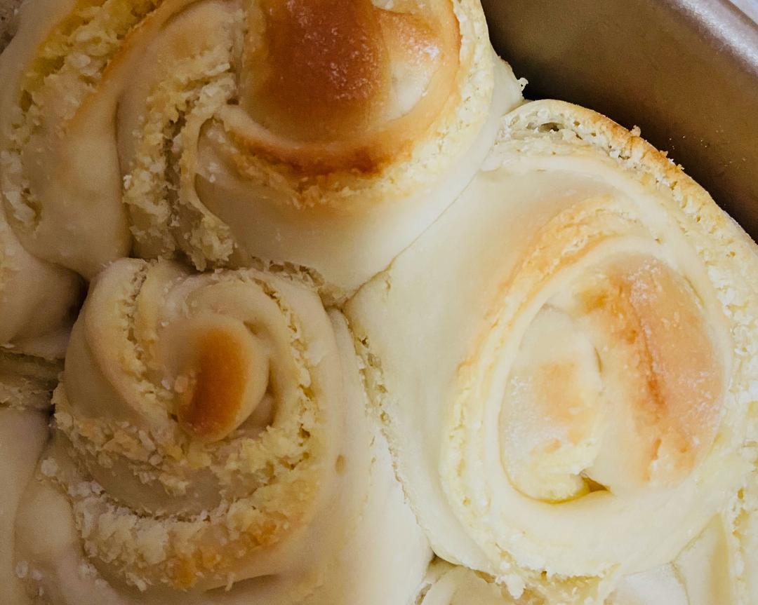 热量超低的椰蓉面包