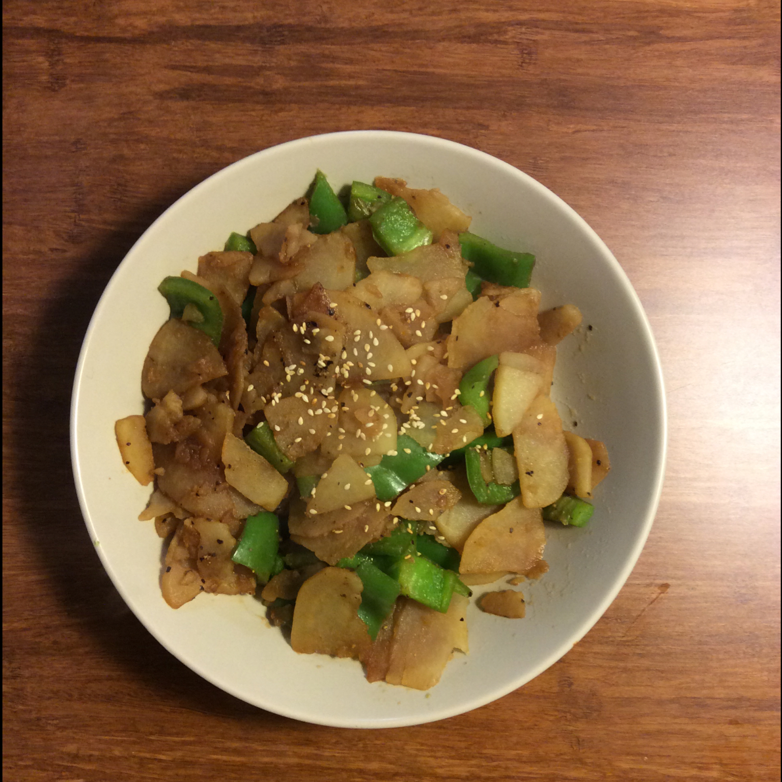 懒人版青椒土豆片