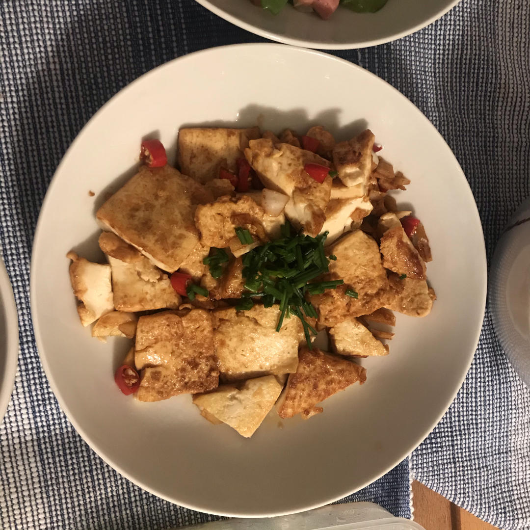 蒜香煎豆腐 炒鸡无敌美味