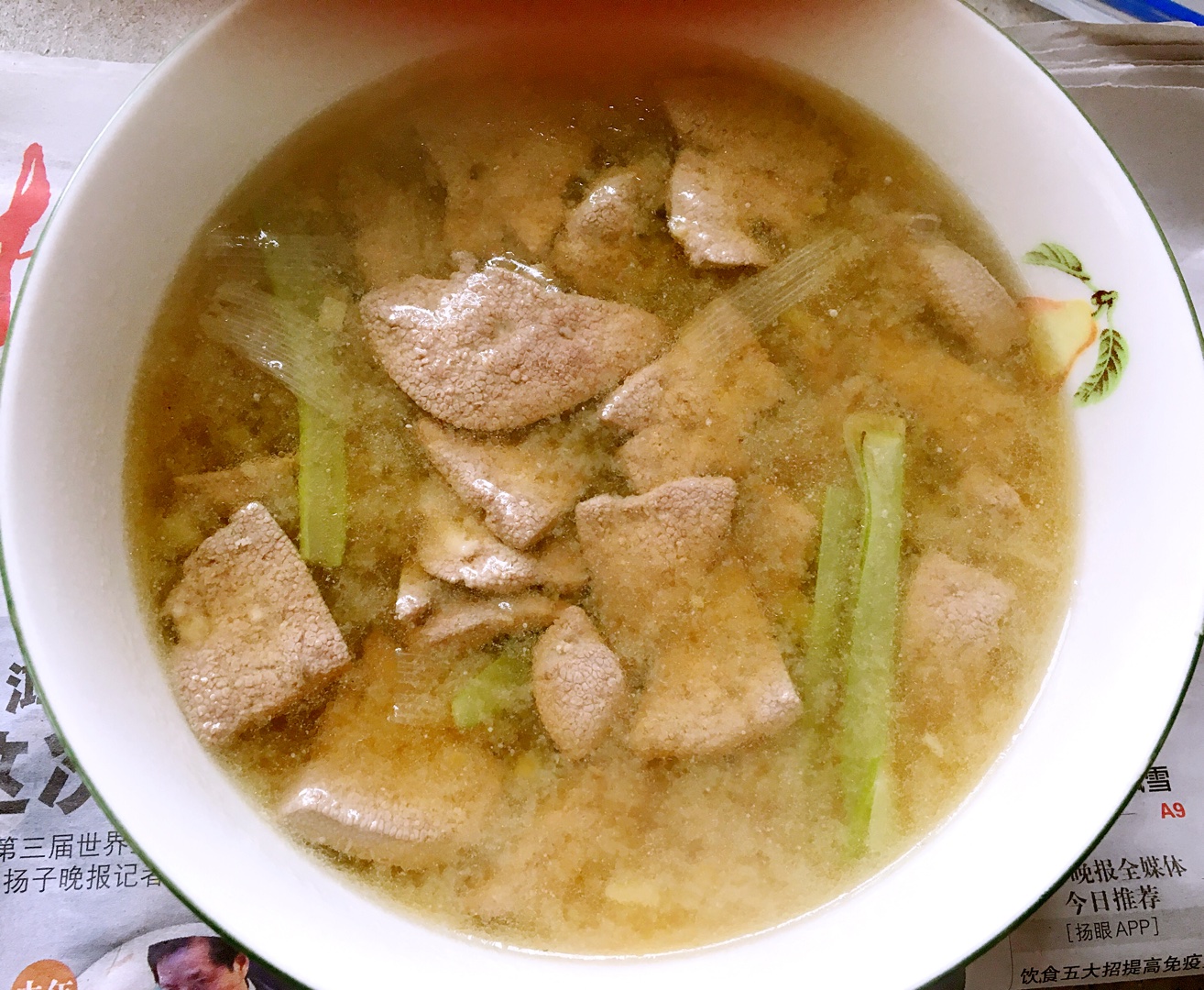 生姜猪肝汤