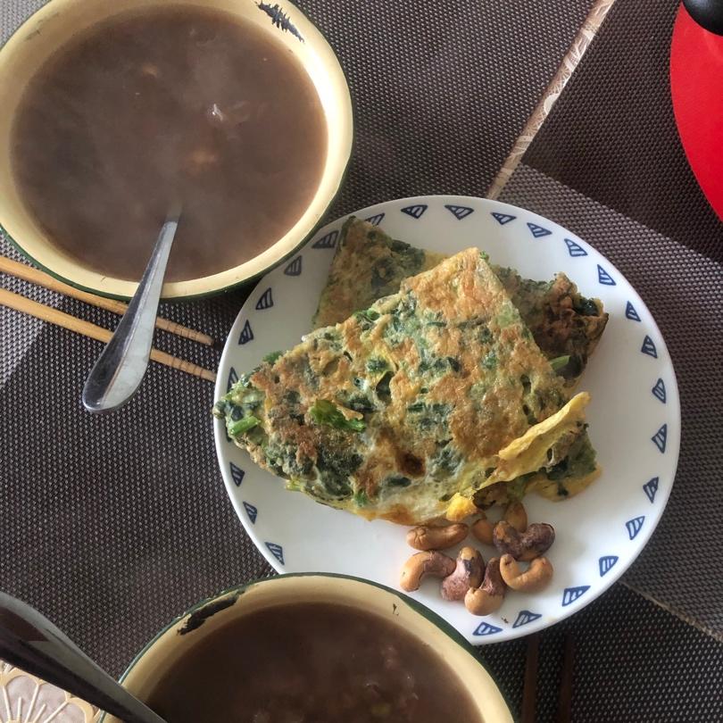 菠菜鸡蛋饼 超级简单               家常快手菜 早餐首选✌🏻