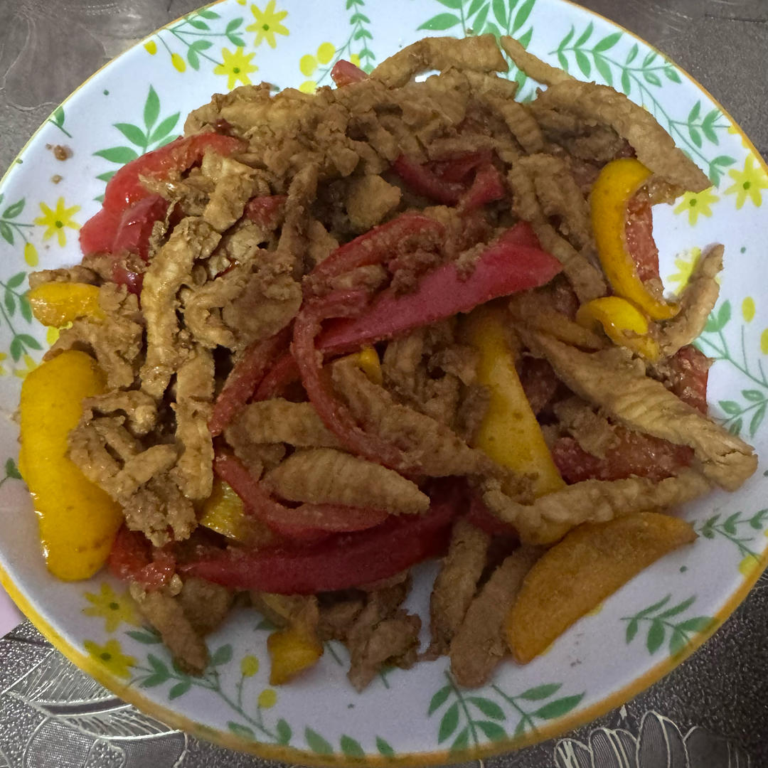 青椒炒肉丝